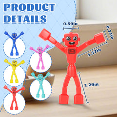 Mruikeny magnetic robot men assembly play encouraging color recognition and spatial thinking.
