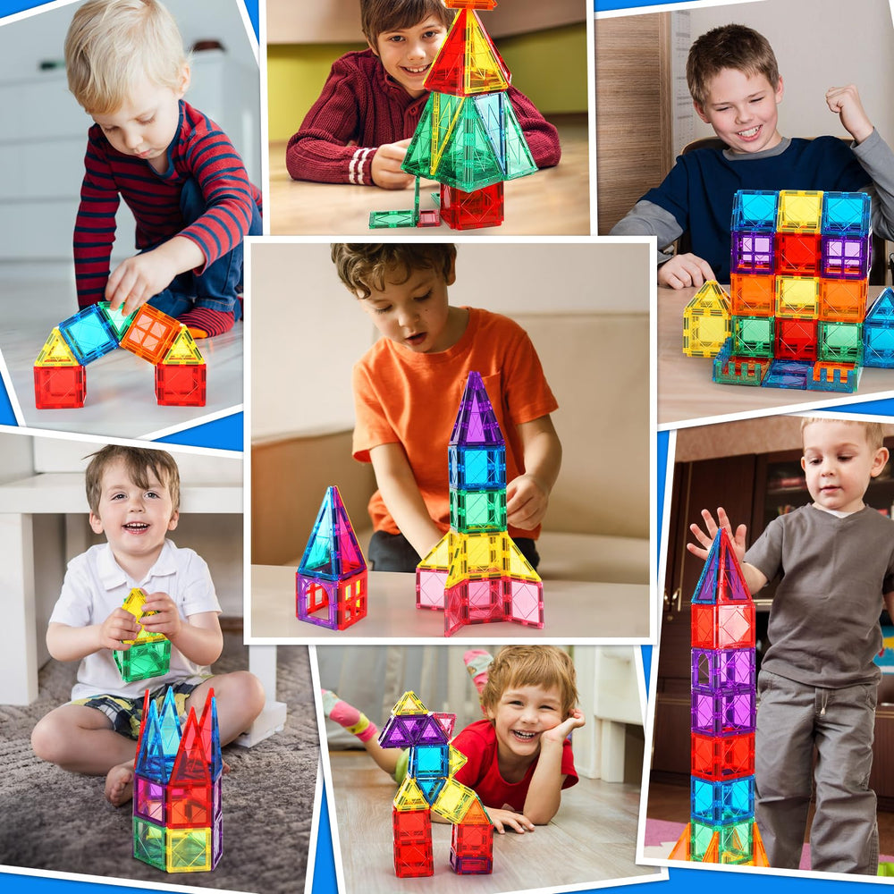 Mruikeny magnetic tiles 3D space learning promotes geometry and pattern recognition.