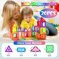 Mruikeny magnetic tiles animal-figures support storytelling and shape recognition.