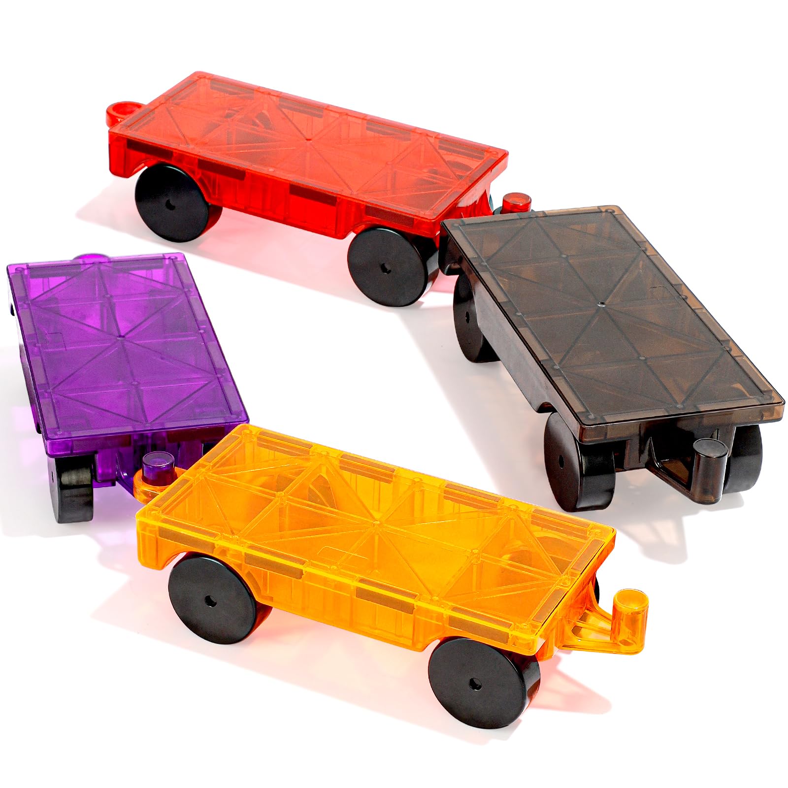 Mruikeny magnetic tiles purple car demonstrates durable, hands-on fun for creative play