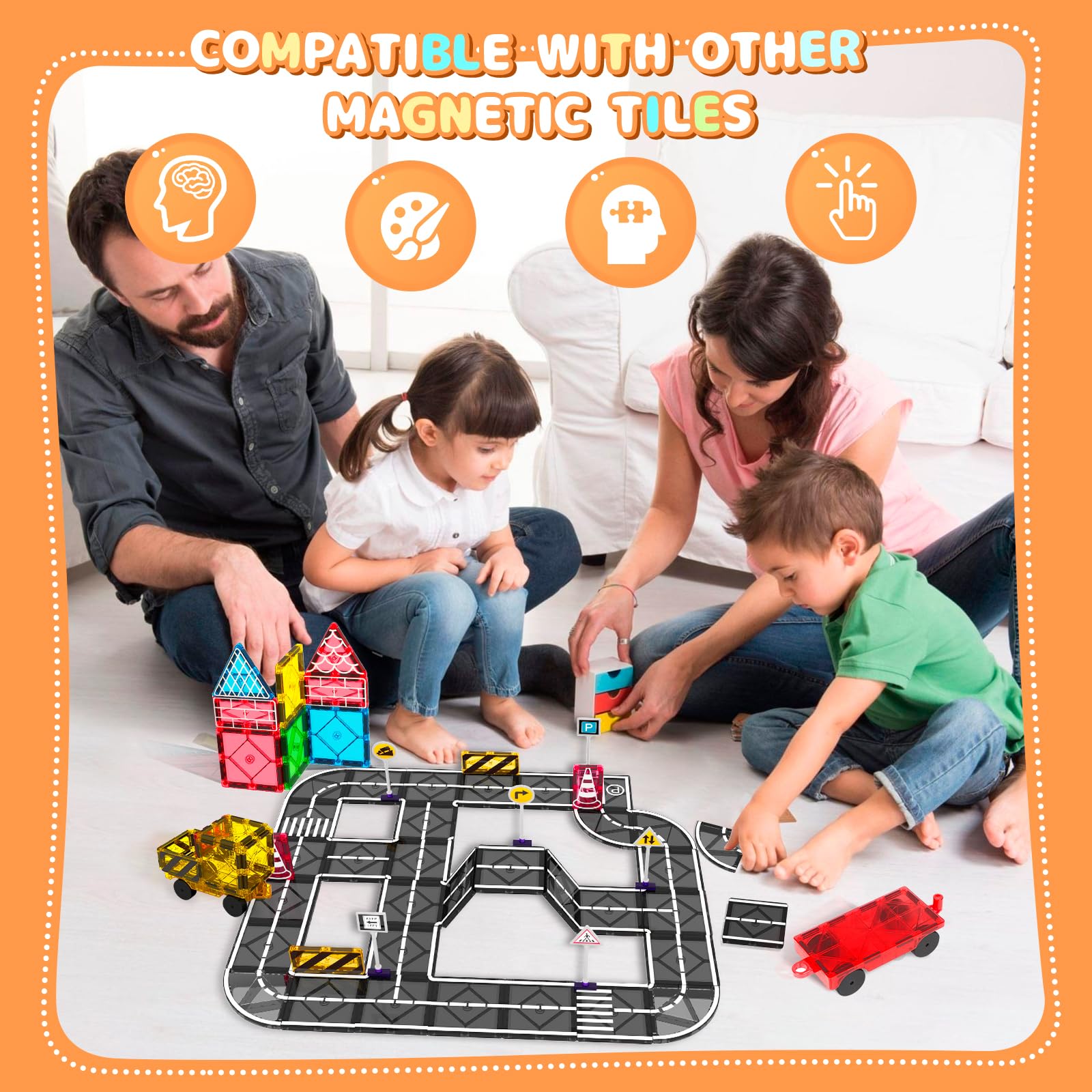 Mruikeny magnetic tiles plane design aids spatial awareness and geometry exploration.