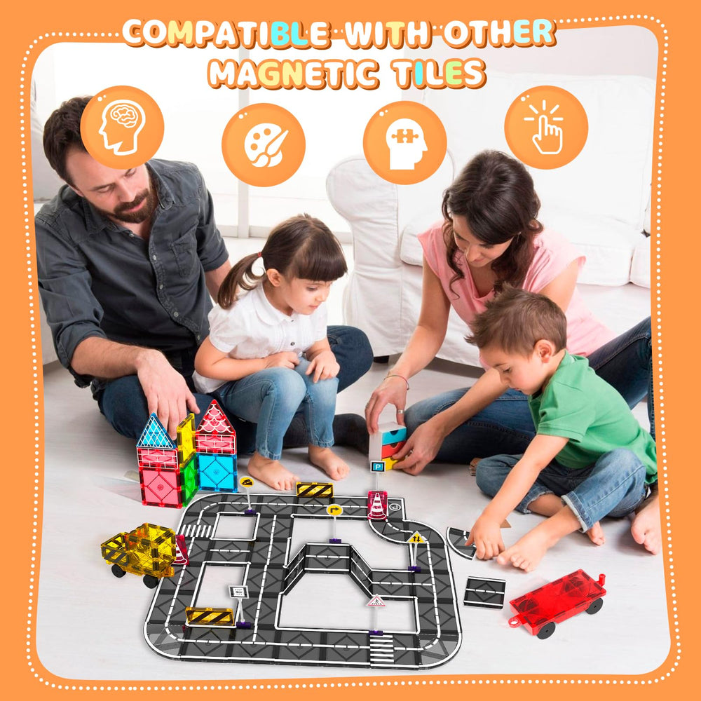 Mruikeny magnetic tiles plane design aids spatial awareness and geometry exploration.