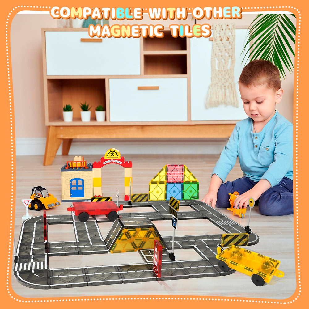 Mruikeny magnetic tiles rocket assembly boosts fine motor control.