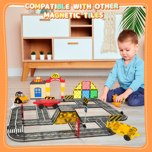 Mruikeny magnetic tiles rocket assembly boosts fine motor control.