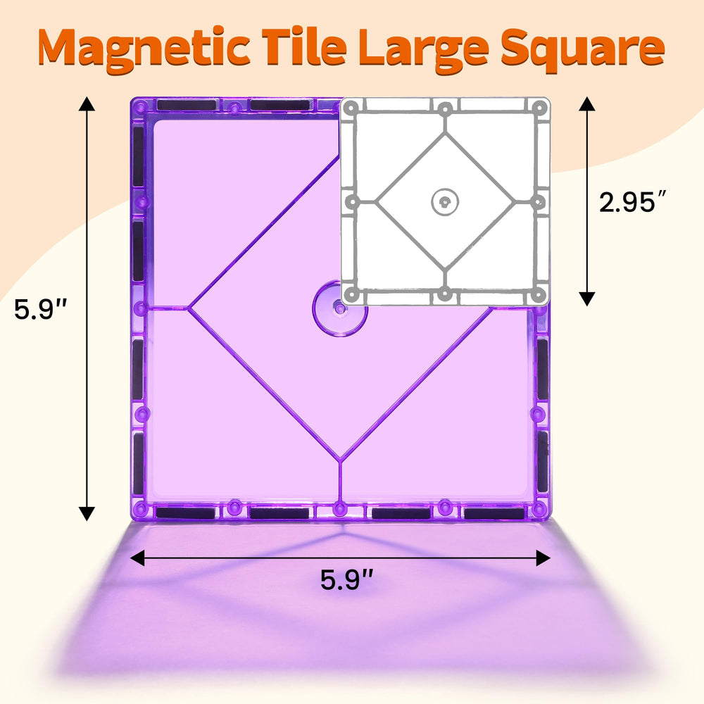 Mruikeny premium ABS magnetic tiles offer durable safe construction