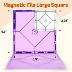 Mruikeny premium ABS magnetic tiles offer durable safe construction