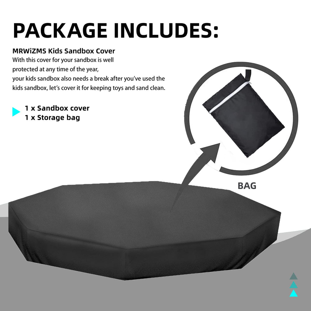 MRWiZMS Octagon Sandbox Cover provides wind protection for outdoor use.