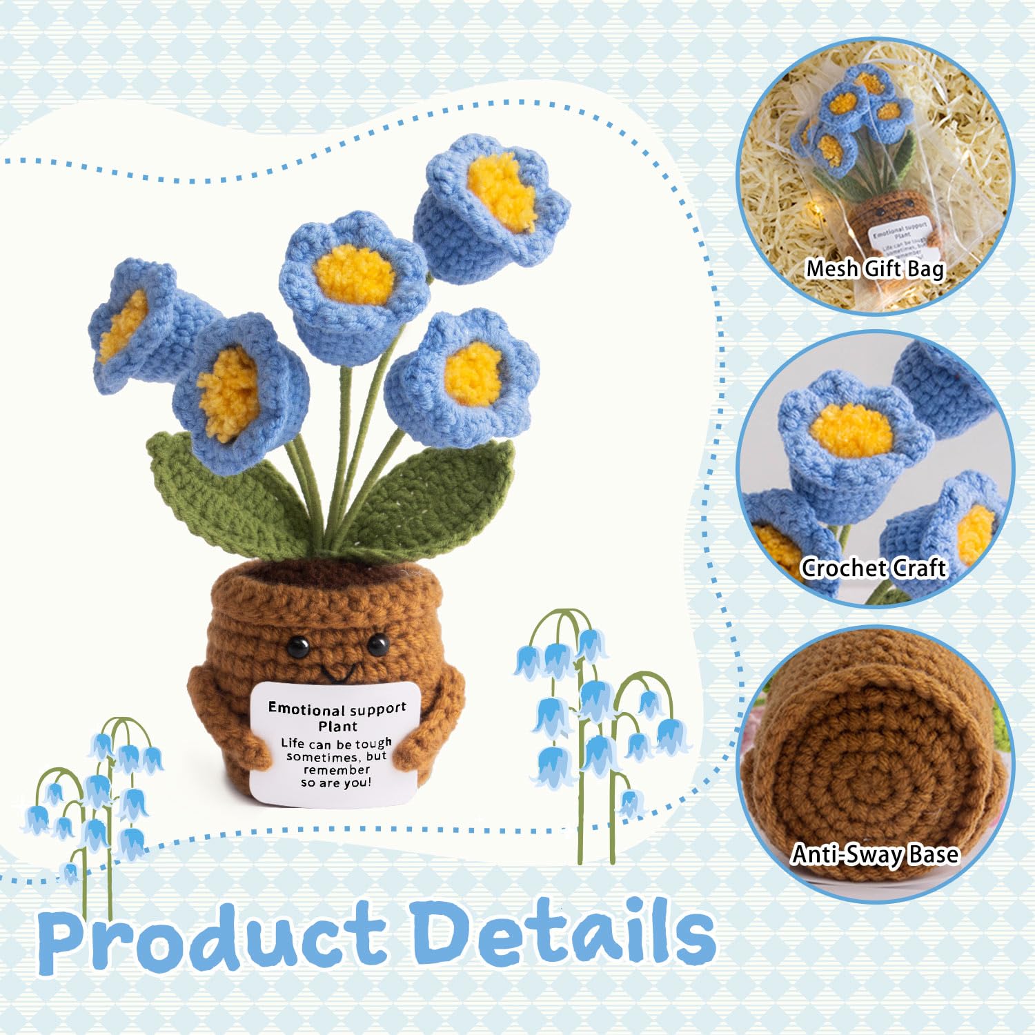 MS ZHENQIAO handmade soft yarn detail feels cozy and durable