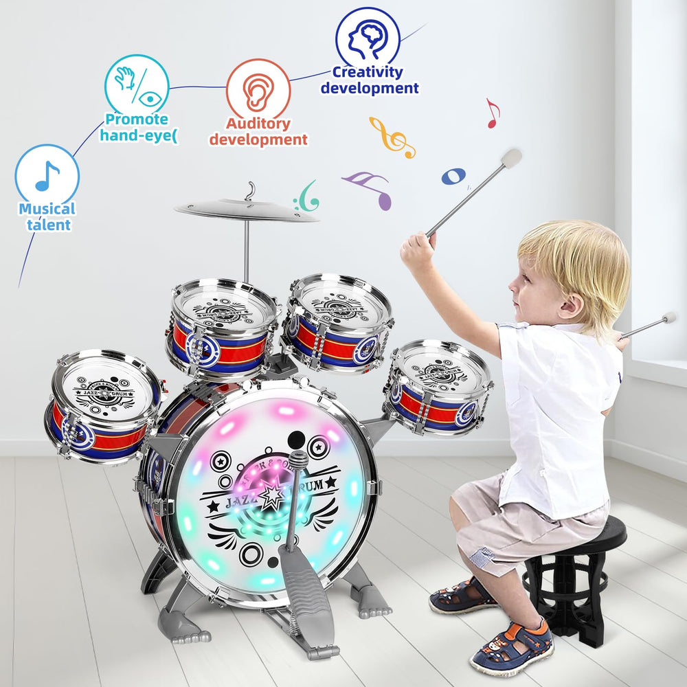M SANMERSEN kids drum set cymbal, bright accent sounds