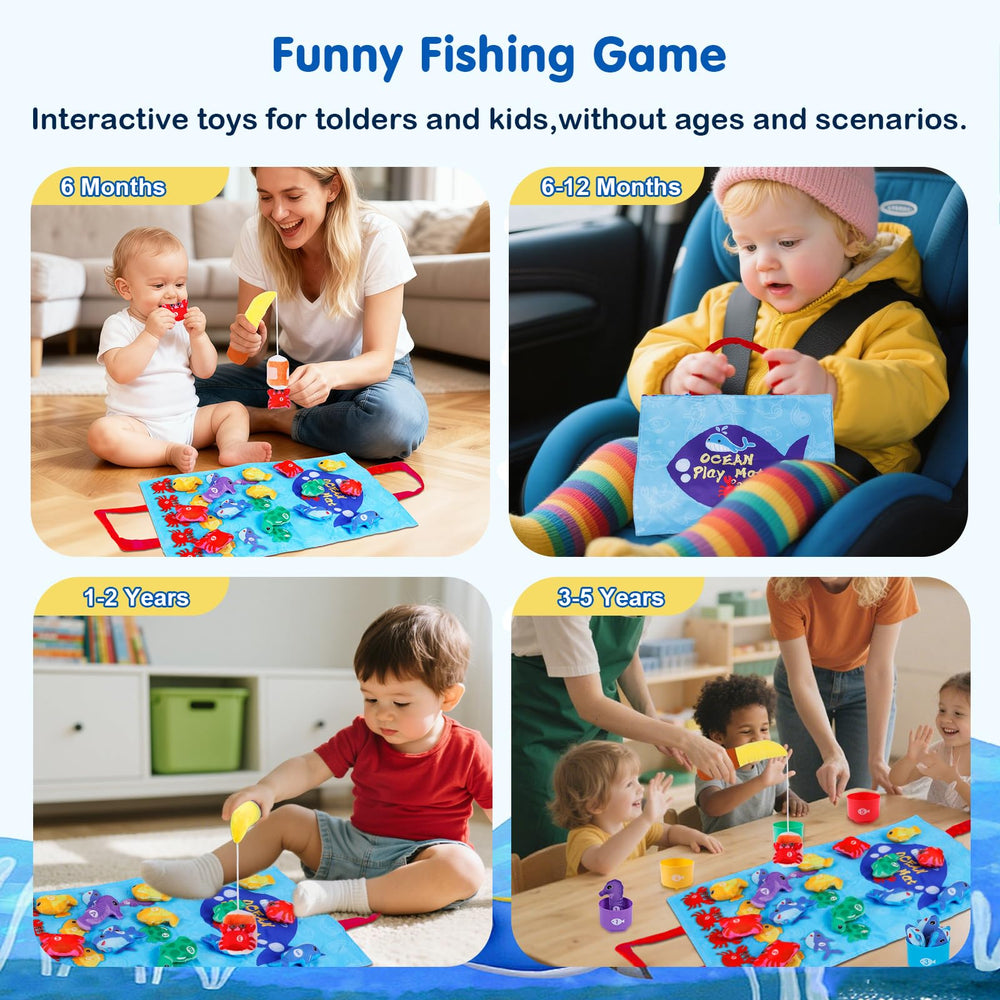 M SANMERSEN ocean-play mat doubles as a portable storage bag after play