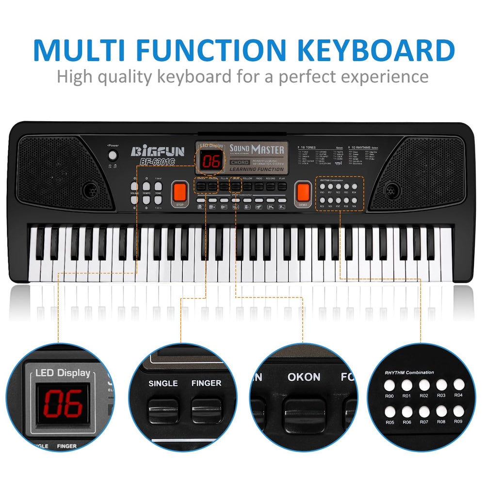 M SANMERSEN piano for kids record playback helps track progress