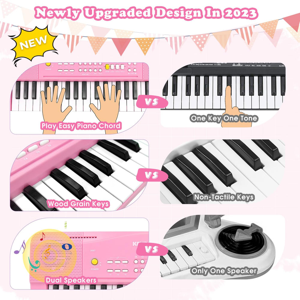 M SANMERSEN toy piano offers demos, tones, and rhythms for creative exploration.
