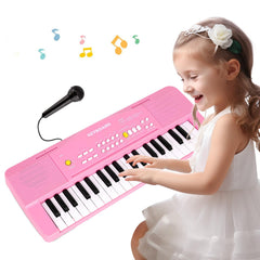 M SANMERSEN toy piano keyboard in pink invites playful music learning.