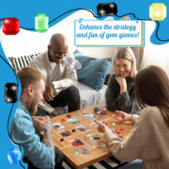 MSHUNKEJI black pointed-square gems offer bold accents for game layout