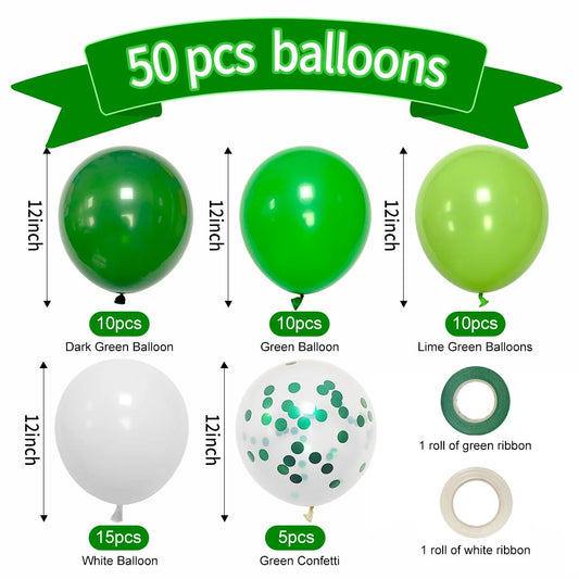 Msiveavz emerald green balloons create vibrant accents for weddings and parties.
