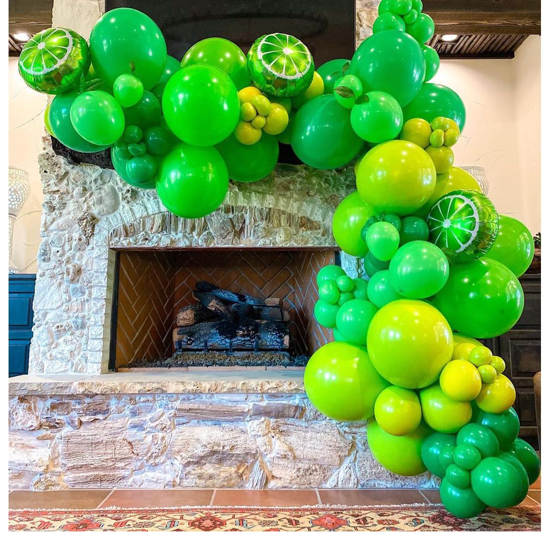 Msiveavz green ribbon included for easy balloon garlands.