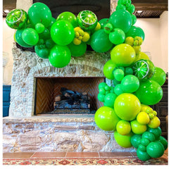 Msiveavz green ribbon included for easy balloon garlands.