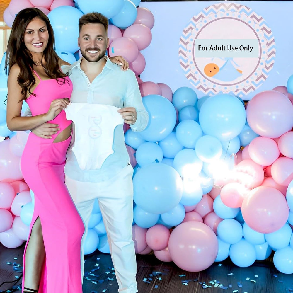 Msiveavz metallic pink blue balloons 12in add a touch of shine at events.