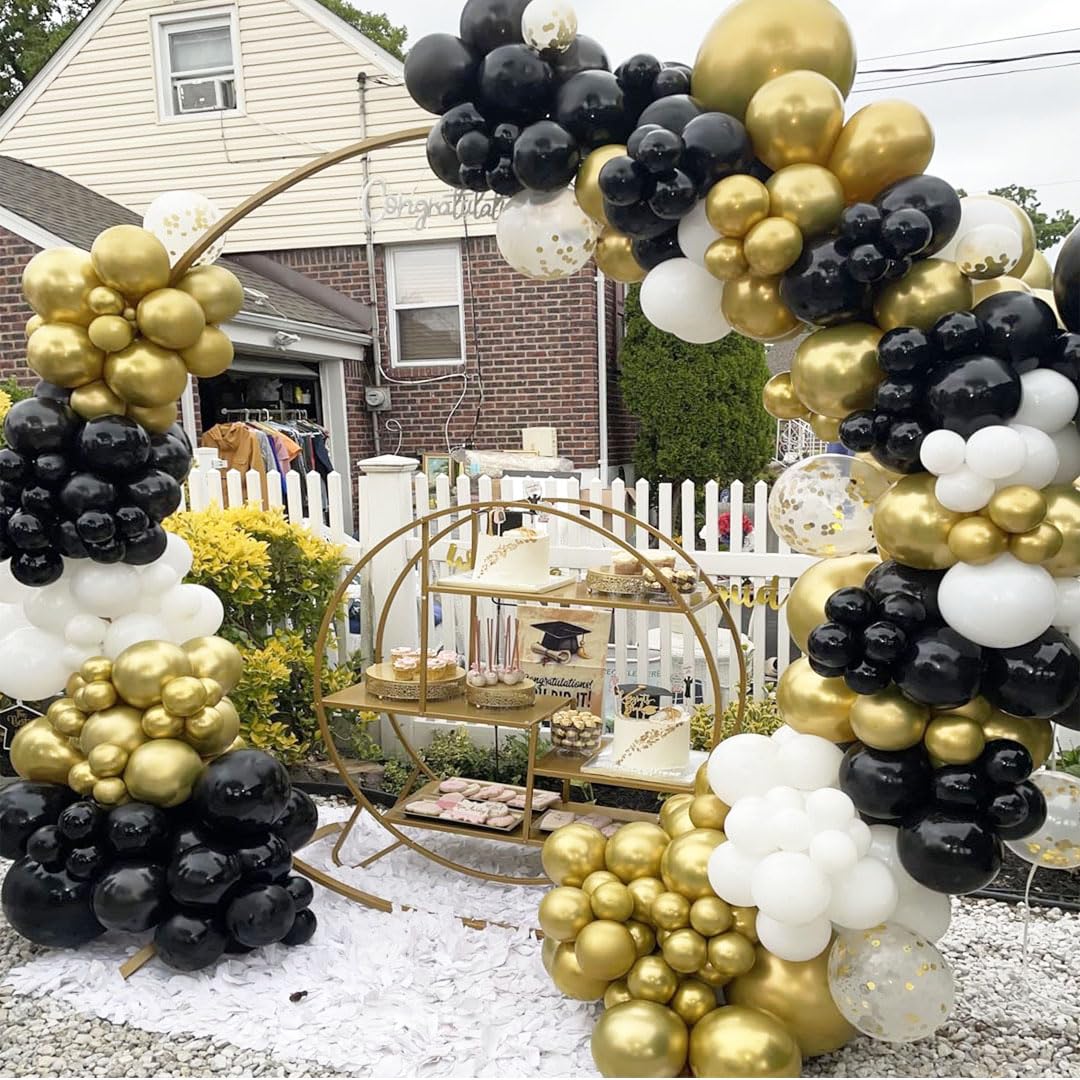 Msiveavz white balloon accent complements classic wedding or graduation themes.
