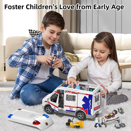 MSKOLER ambulance figures set includes four characters to enrich stories.