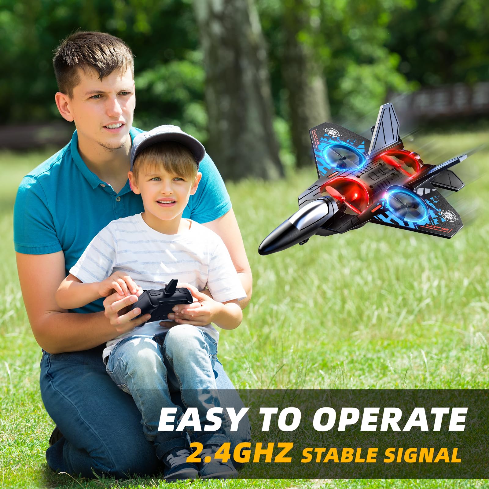 MSKOLER beginner-friendly RC airplane suitable for kids and adults.
