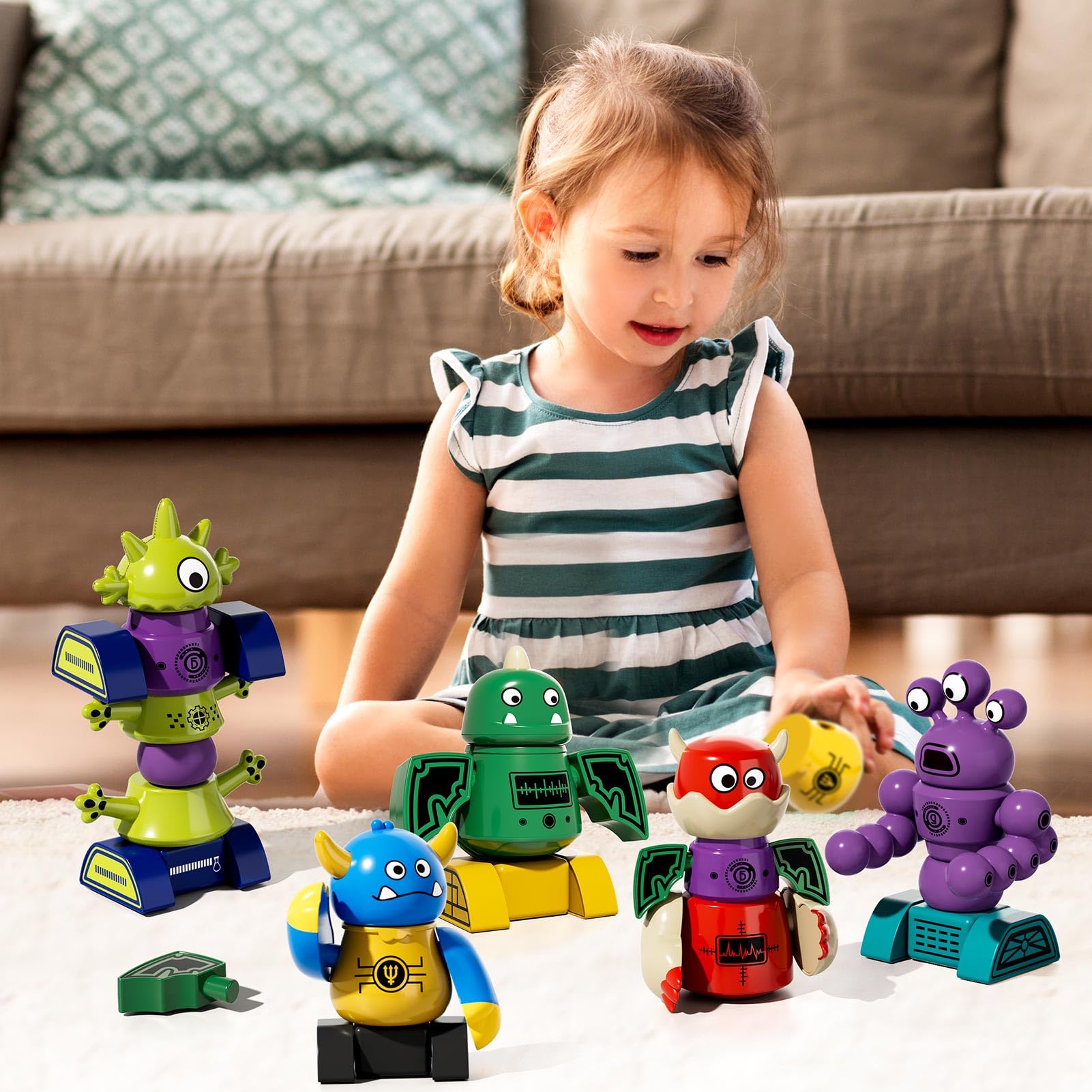 MSKOLER magnetic building toy offers age-appropriate challenges for kids 3-8.