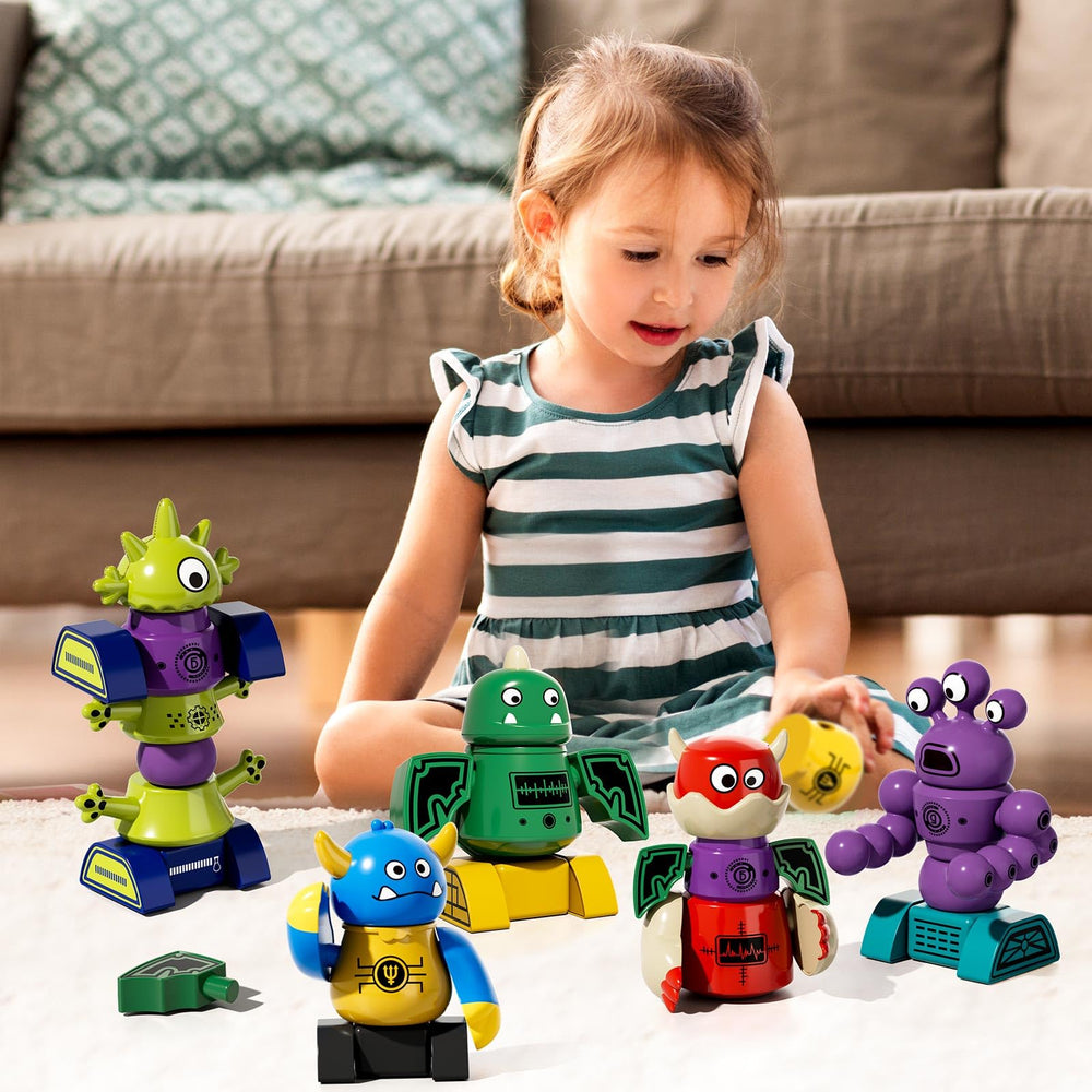 MSKOLER magnetic building toy offers age-appropriate challenges for kids 3-8.