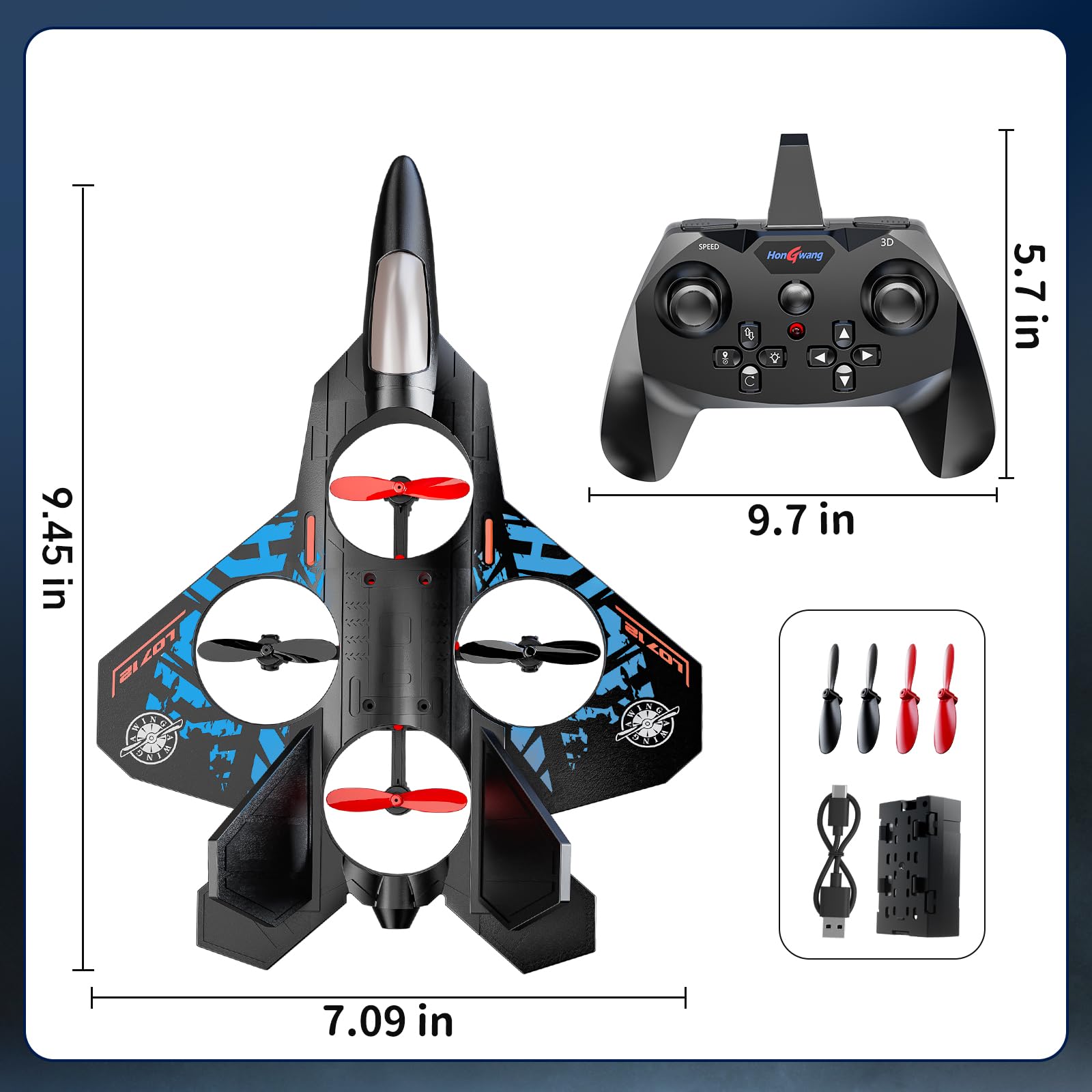 MSKOLER foam airplane with durable foam construction withstands practice.