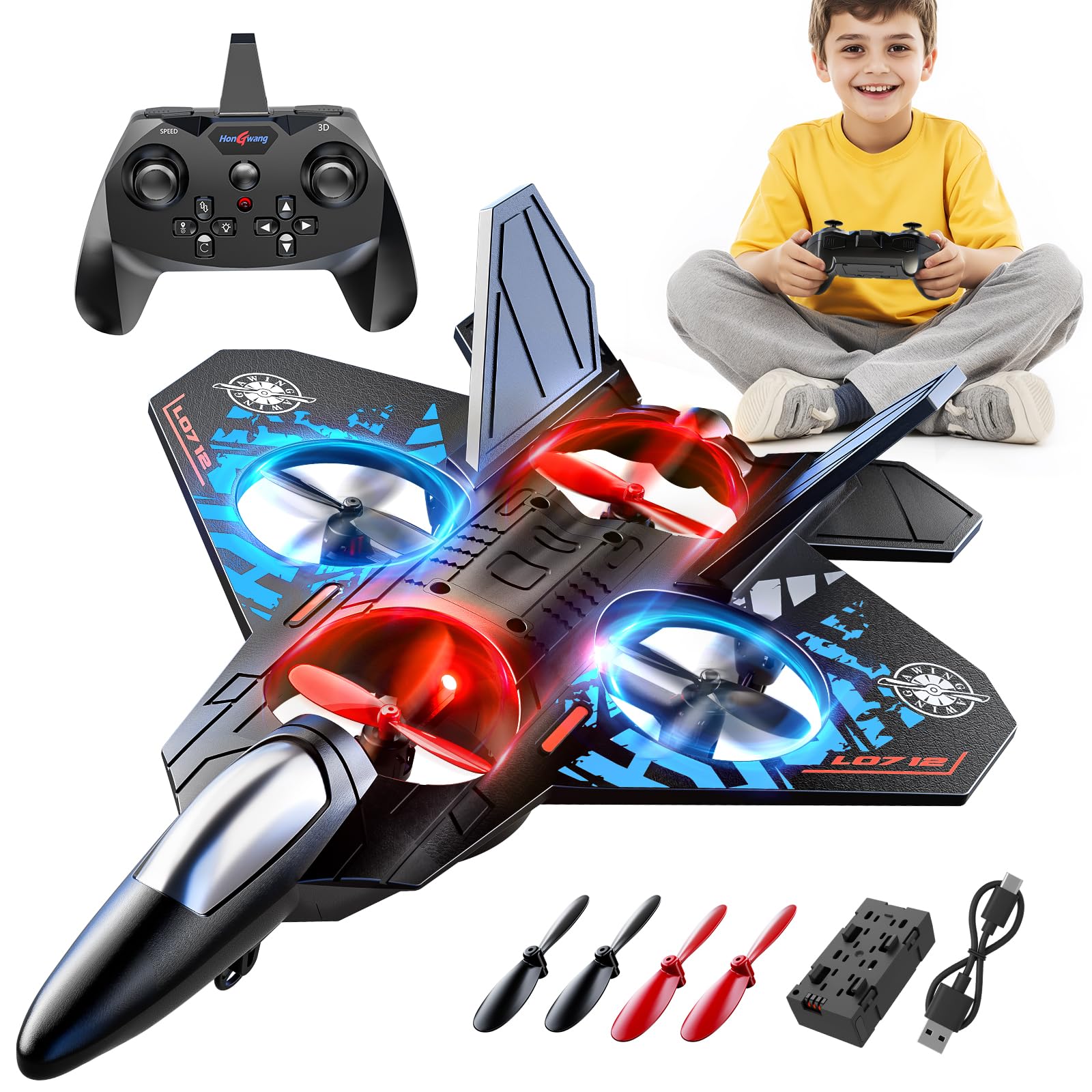 MSKOLER foam RC airplane performing 360 flips for thrilling flights.