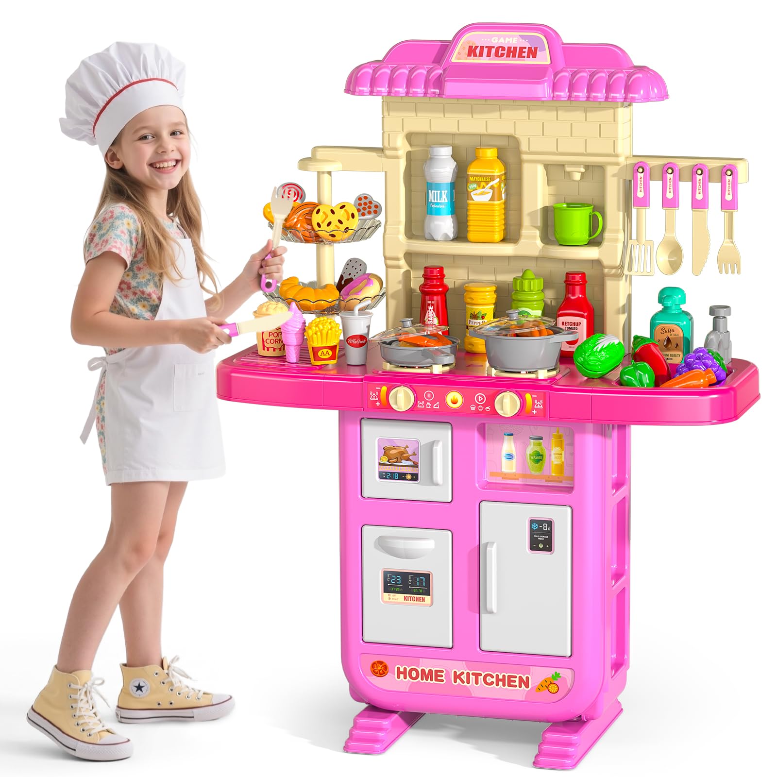 MSKOLER sink with running water inspires imaginative kitchen play