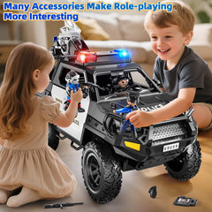 MSKOLER police car toy 360-degree turret enriches action-packed scenarios