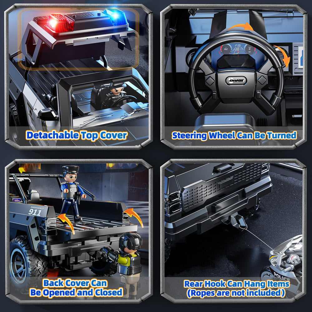 MSKOLER police car toy steering wheel detail boosts realism