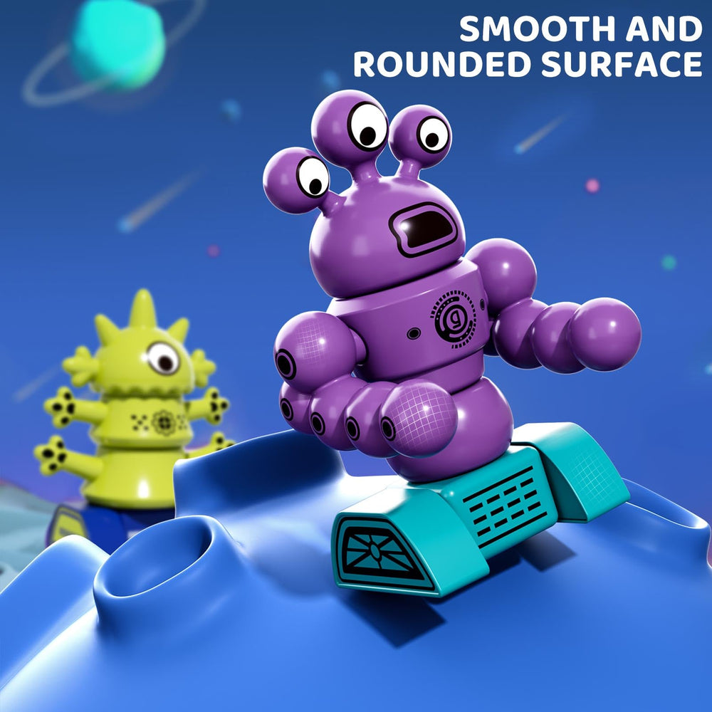 MSKOLER robot-building set promotes cooperative play among siblings.