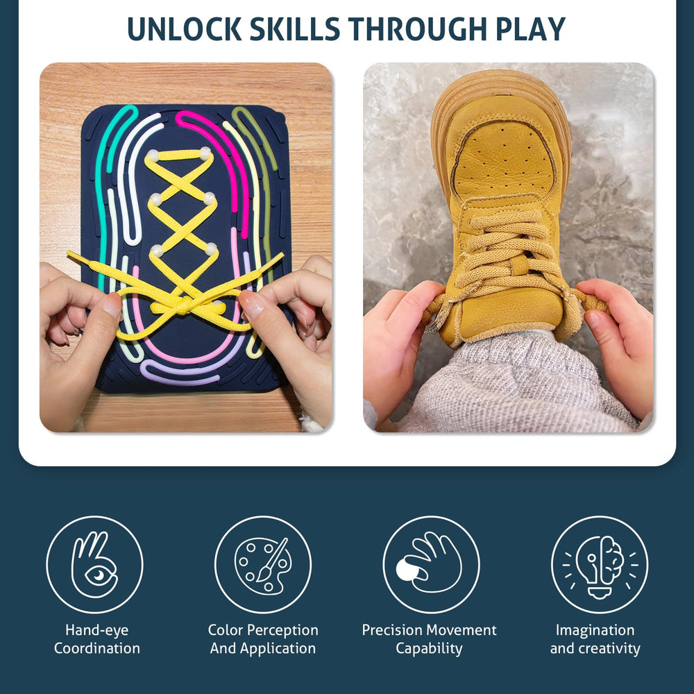MSLANE Sensory Activity Board silicone strings provide tactile stimulation and fine motor work