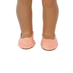 MSYO gray sandals for 18-inch dolls, warm-weather mix-and-match.
