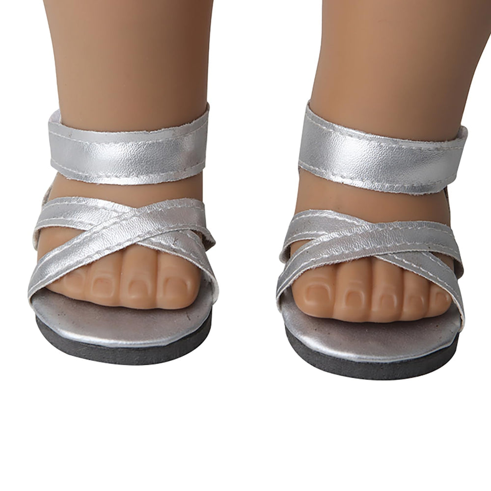 MSYO pink boots for 18-inch dolls, versatile dress-up accessory.