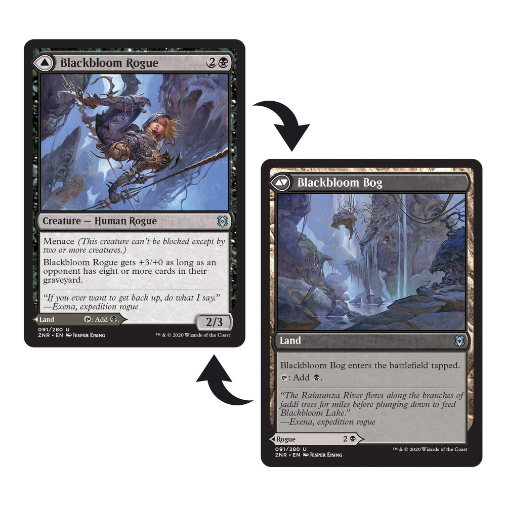 Magic: The Gathering Dimir Rogues basic lands, support mana base for consistent play