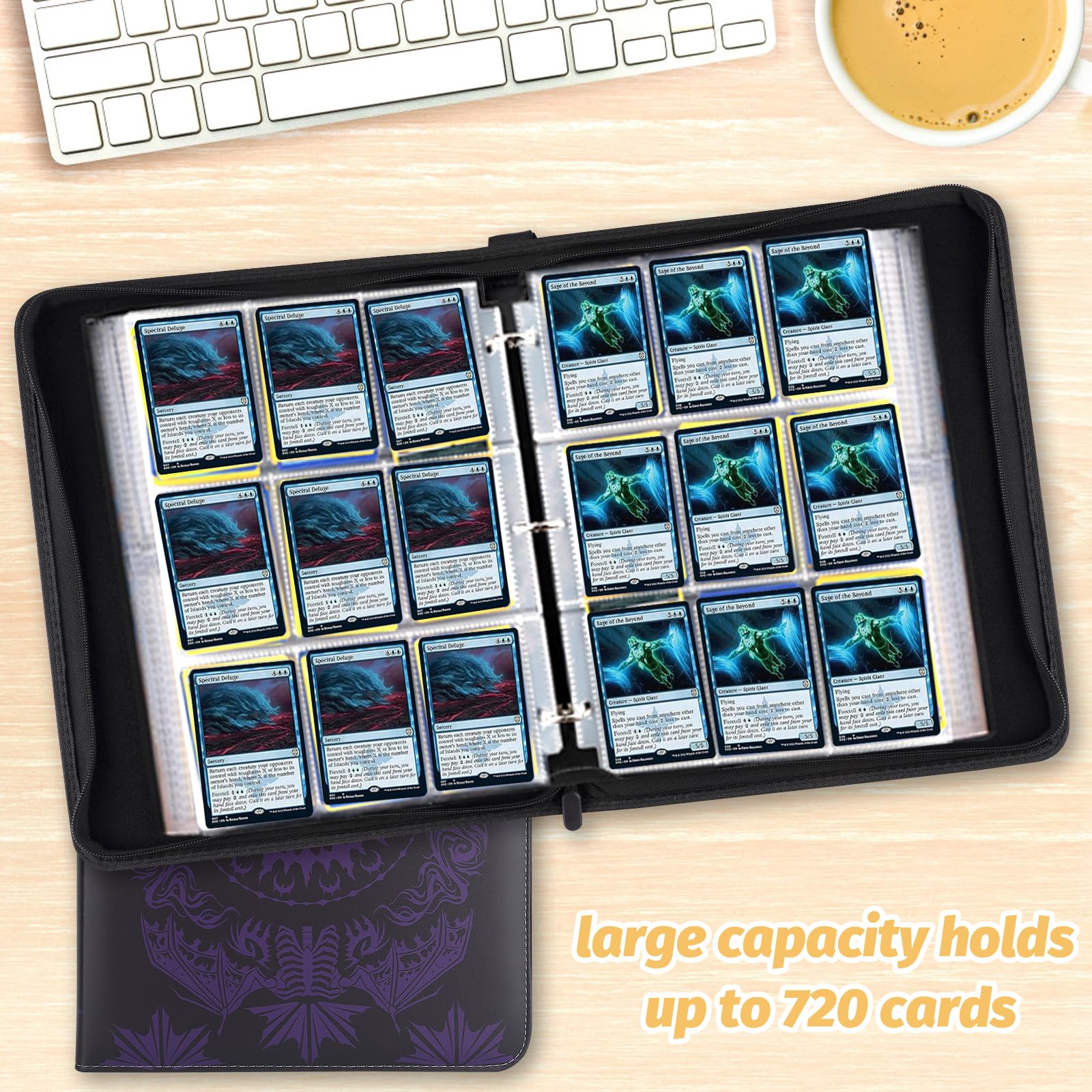 MTGPRO binder spine and compact size for easy transport.