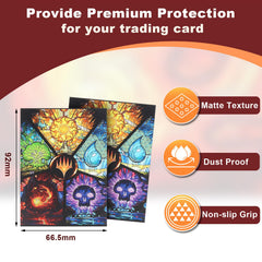 MTGPRO card sleeves textured back provide a confident grip for smoother deck handling