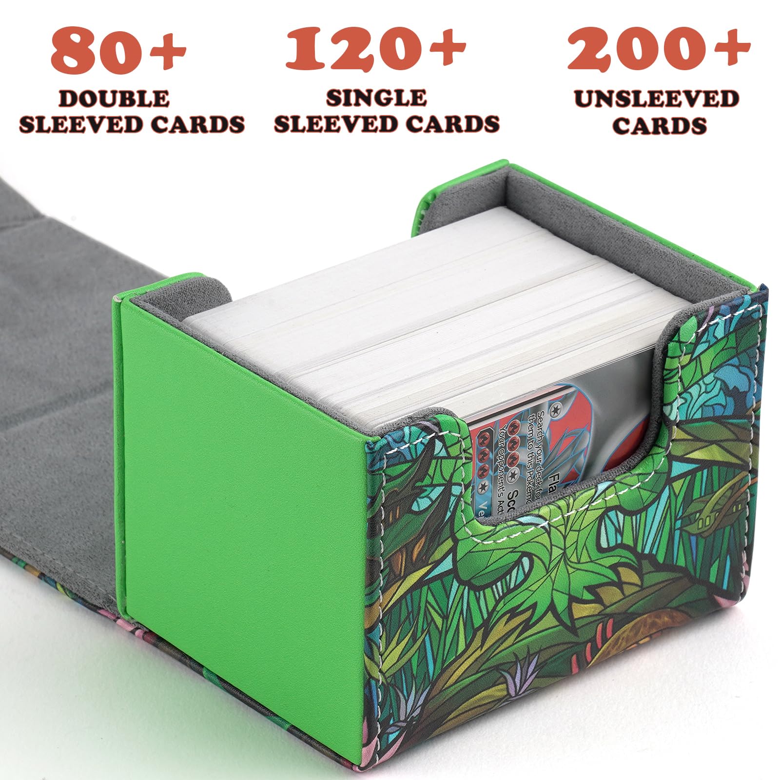 MTGPRO deck box holds 120 sleeved cards for organized play