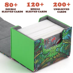 MTGPRO deck box holds 120 sleeved cards for organized play