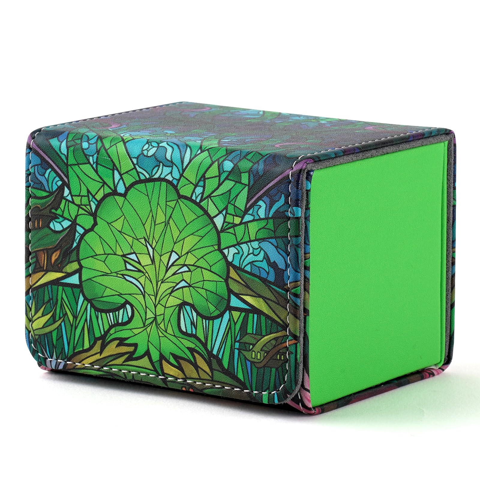 MTGPRO deck box with PU leather waterproof cover protects cards on the go