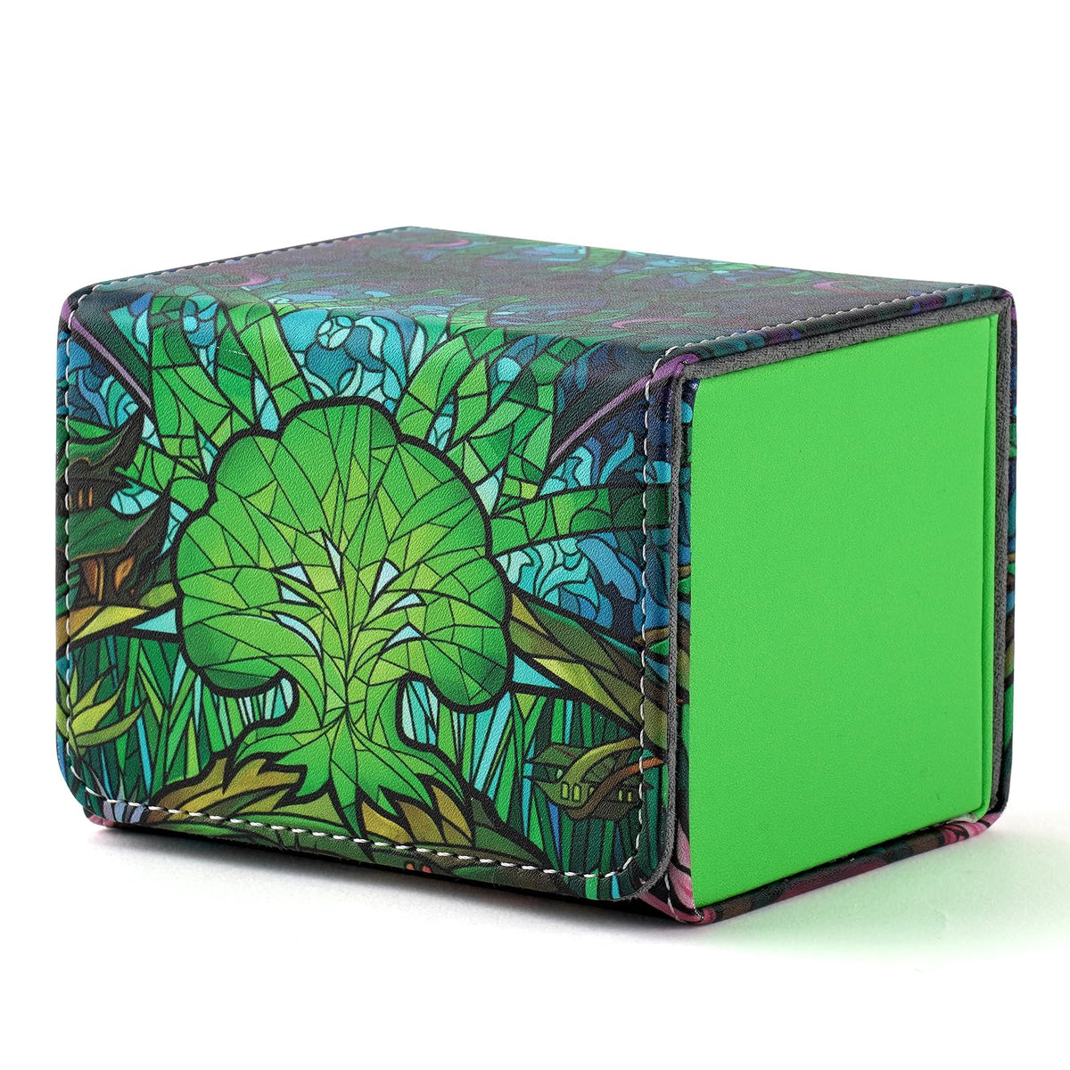 MTGPRO deck box with PU leather waterproof cover protects cards on the go