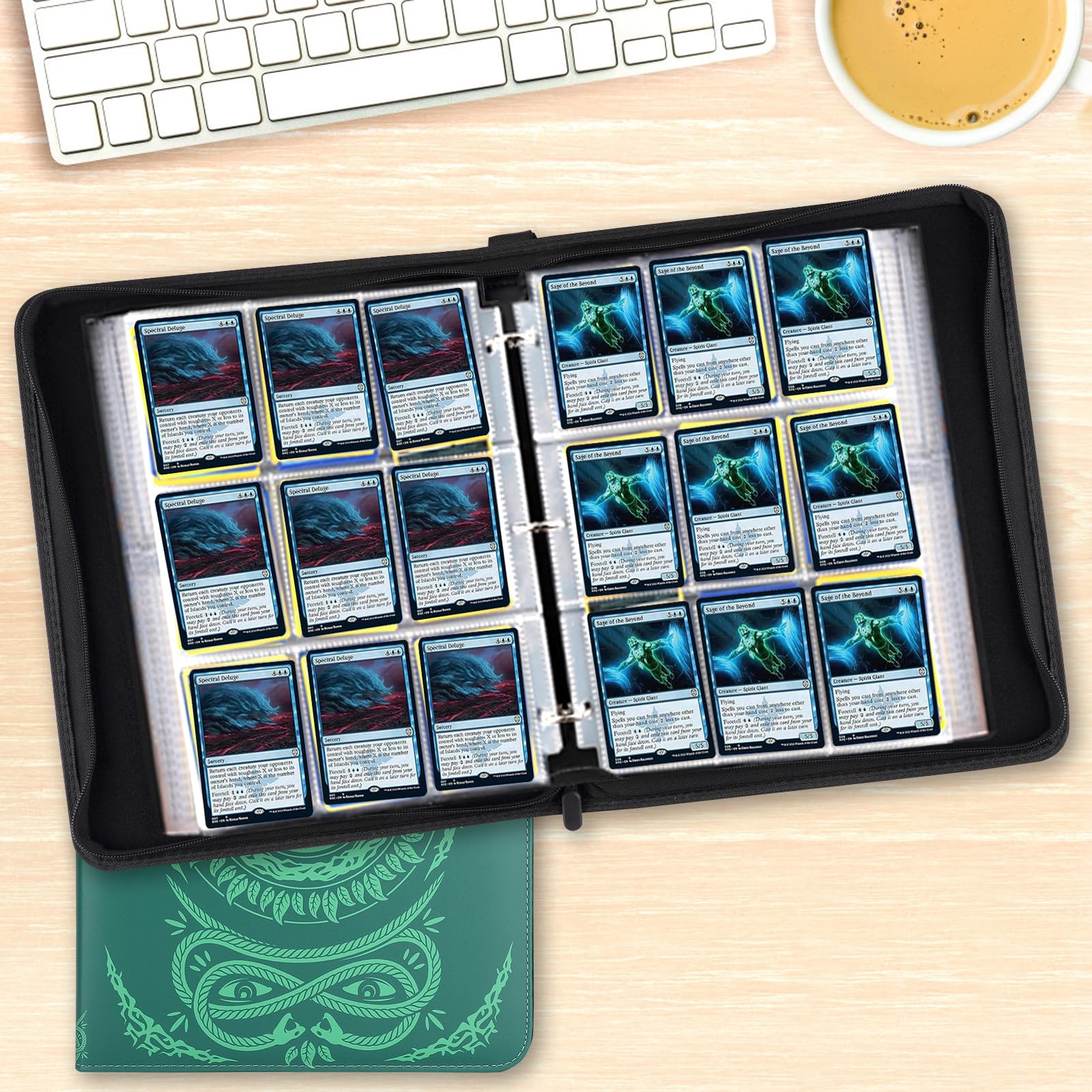 MTGPRO durable handle strap makes carrying your collection easy.