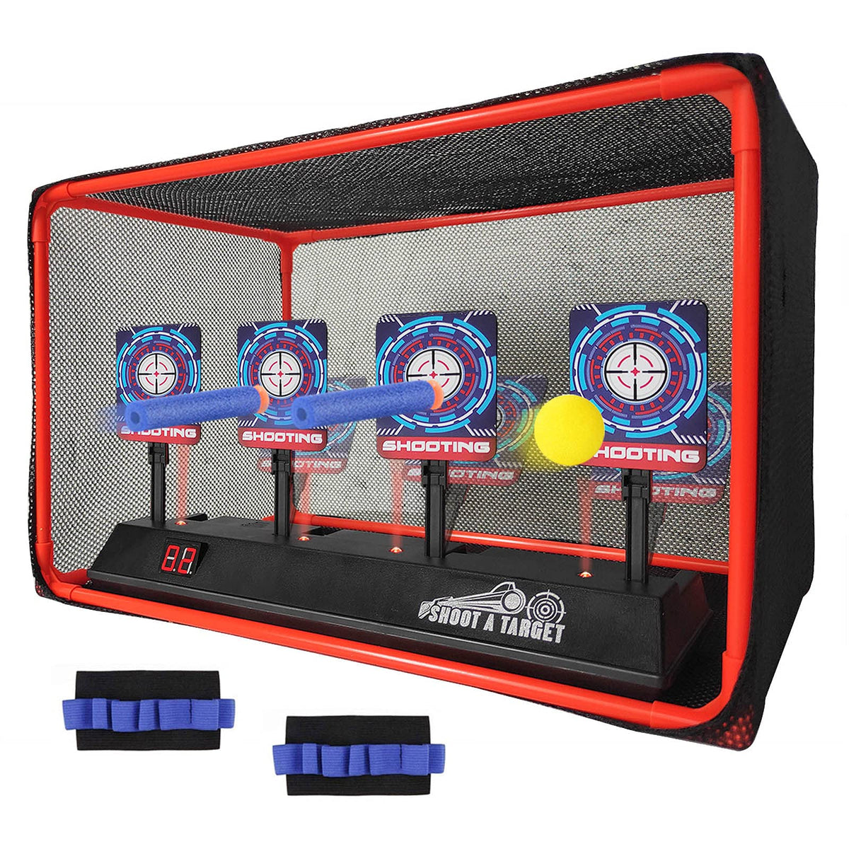 MTISGREAT electronic auto-reset shooting target ready for kids' practice.