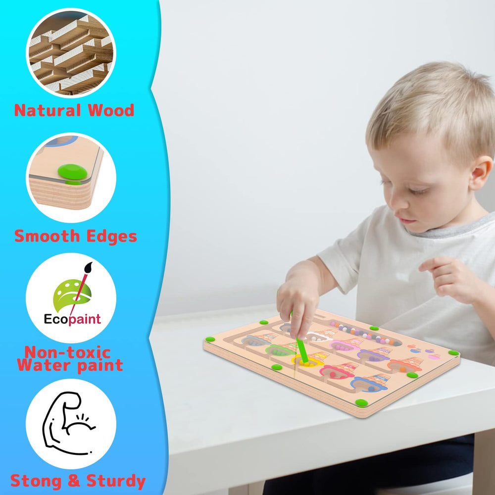 Premium wooden MTYOKILN Montessori puzzle built for durability and safe play.