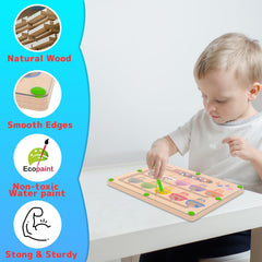 Premium wooden MTYOKILN Montessori puzzle built for durability and safe play.