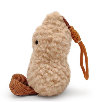 MUALML smiling peanut plush, cheerful companion for kids and collectors.