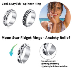 Close-up of MUCAL hypoallergenic stainless steel ring with smooth polish.