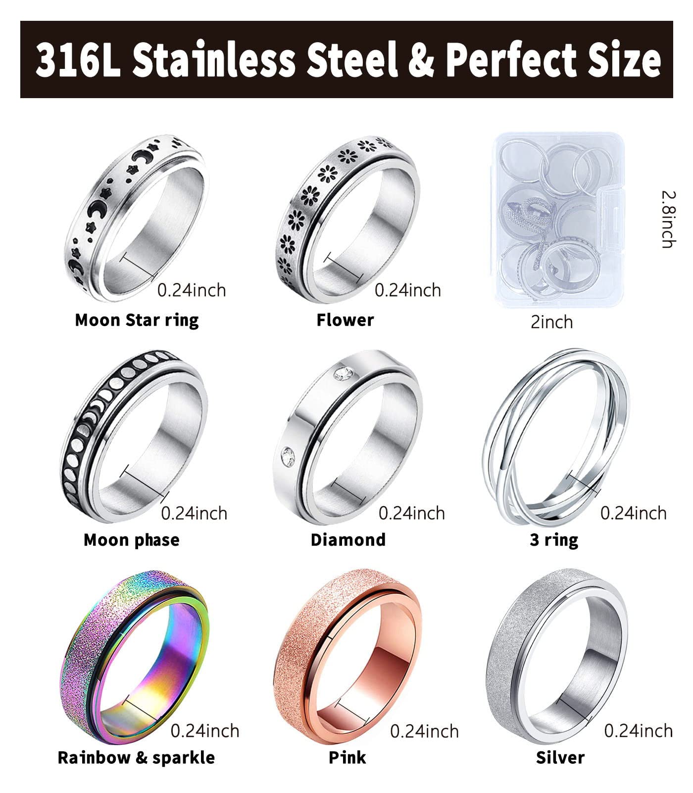 MUCAL flower-design ring supports subtle focus through movement.